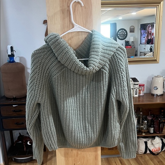 moon & madison Sage Cowl Neck Sweater - Picture 3 of 3